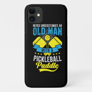 Funda Para iPhone 11 Nunca Subestimes a un Hombre Mayor con un Pickleba