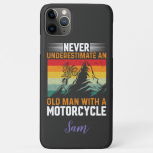 Funda Para iPhone 11 Pro Max Nunca Subestimes A Un Viejo Con Motocicleta