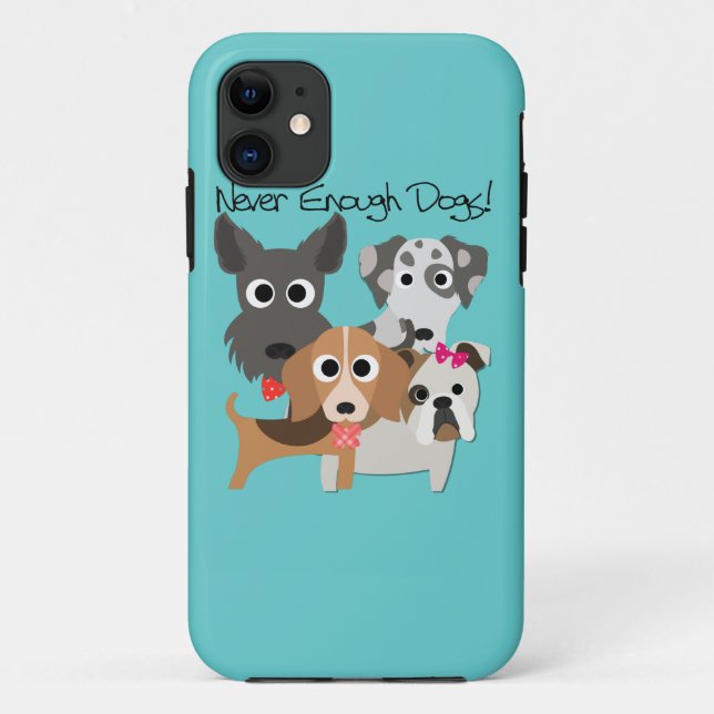 Funda De Case-Mate Para iPhone Nunca suficientes perros (Reverso)
