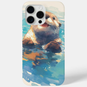 Funda Para iPhone 15 Pro Max Nutria chapoteando a través de la luz del sol