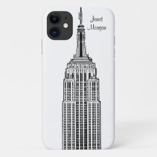 Funda Para iPhone 11 NYC Skyline - Empire State Building Etched look