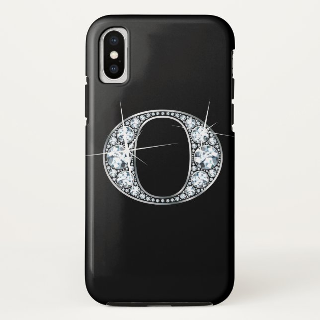 Funda De Case-Mate Para iPhone O Faux "Diamond Bling" (Reverso)