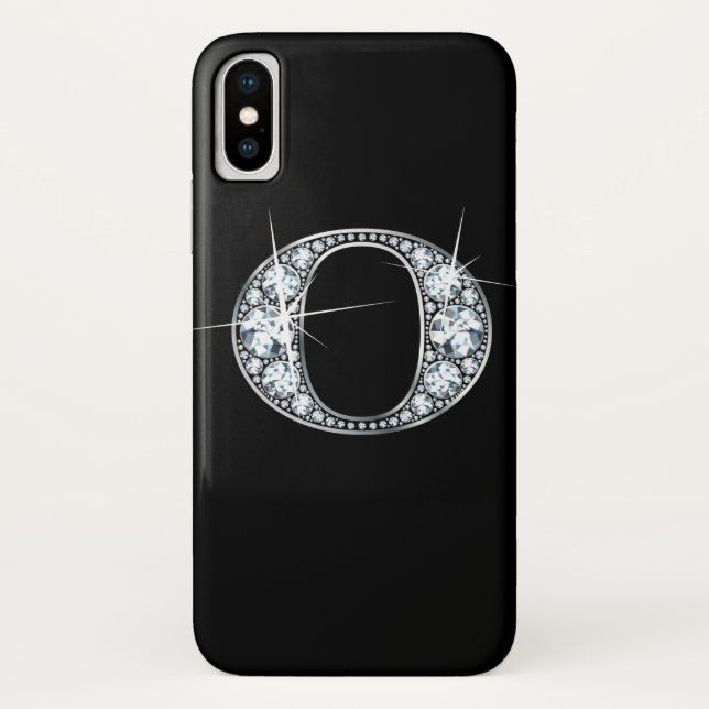 Funda De Case-Mate Para iPhone O Faux "Diamond Bling" (Reverso)