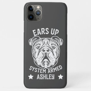 Funda Para iPhone 11 Pro Max Oars Up System Armó Bulldoges ingleses divertidos