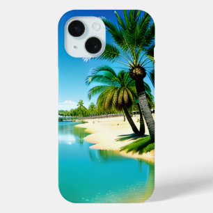 Funda Para iPhone 15 Oasis Mirada Tropical 2