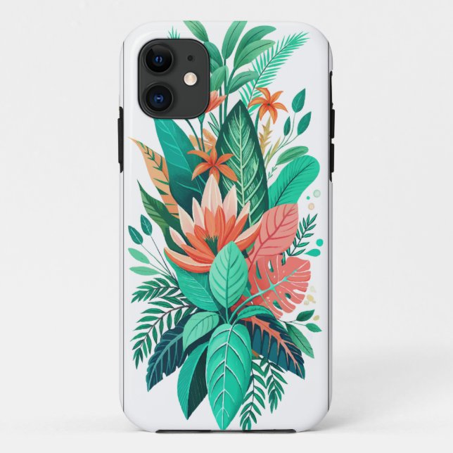 Funda De Case-Mate Para iPhone Oasis tropical (Reverso)