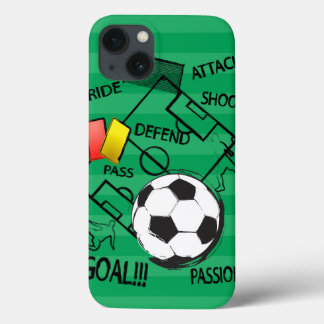 Funda Para iPhone 13 Objetivo de ataque al fútbol