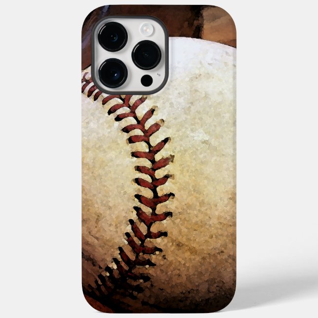 Funda De Case-Mate Para iPhone Obra de arte de béisbol (Reverso )