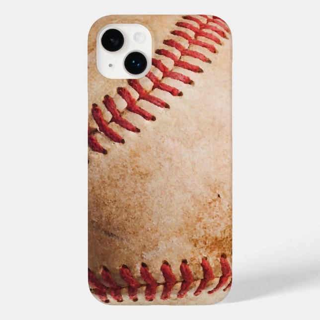 Funda De Case-Mate Para iPhone Obra de arte de béisbol (Reverso )
