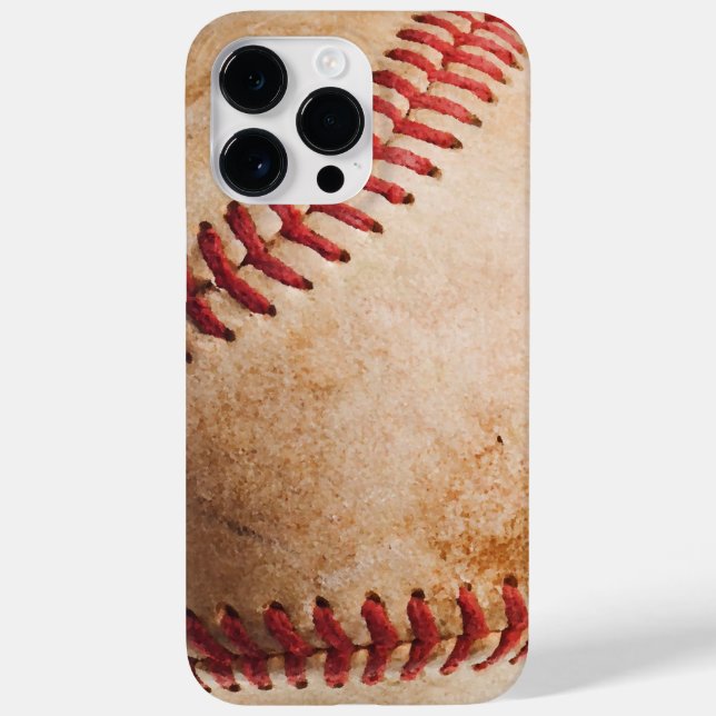 Funda De Case-Mate Para iPhone Obra de arte de béisbol (Reverso)
