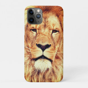 Funda Para iPhone 11 Pro Obra de arte de pintura de cara de león-17335