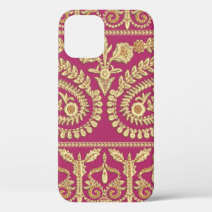 Funda Para iPhone 12 Obra de arte mogol. oro antiguo tradicional indio