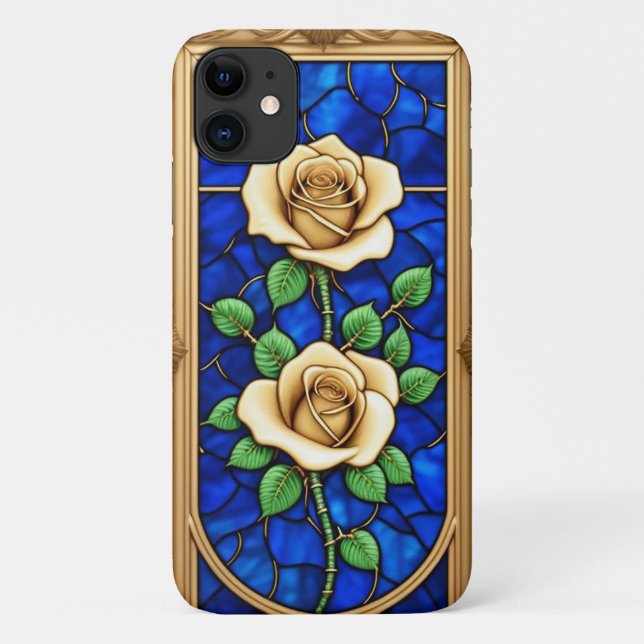 Funda De Case-Mate Para iPhone Obra de Ornate Golden Rosa (Reverso)