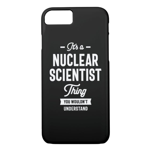 Funda De Case-Mate Para iPhone Obsequio para científicos nucleares (Reverso)