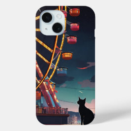 Funda Para iPhone 15 observación de gatos