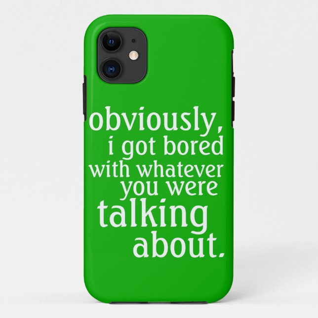 Funda De Case-Mate Para iPhone Obviamente me aburrieron (Reverso)