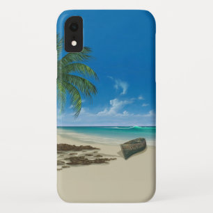 Funda Para iPhone XR Ocean Beach con nombre