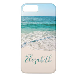 Funda Para iPhone 8 Plus/7 Plus Ocean Beach Shore para agregar tu nombre