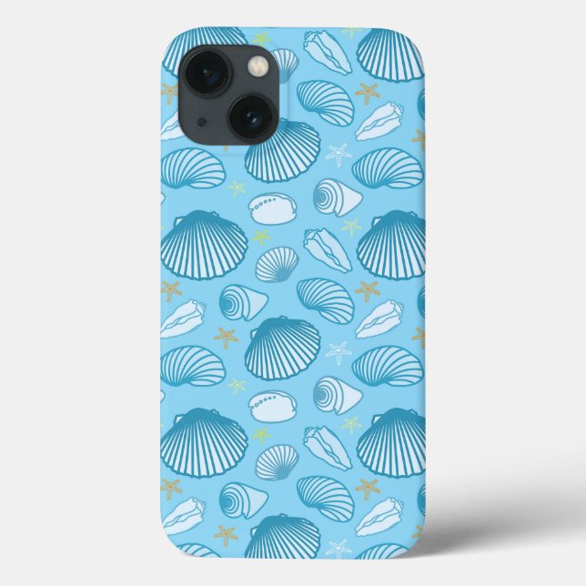 Funda De Case-Mate Para iPhone Ocean Blue Pattern (Reverso)