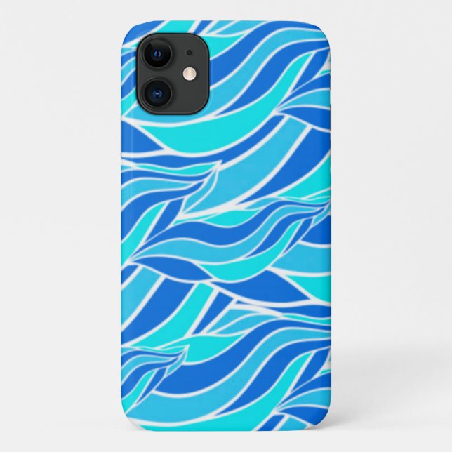 Funda De Case-Mate Para iPhone Ocean Blues (Reverso)