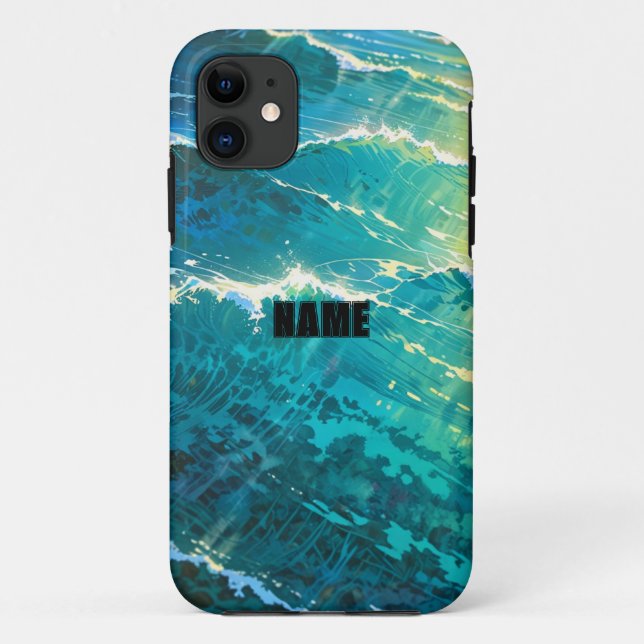 Funda De Case-Mate Para iPhone Ocean Breeze Phone Case (Reverso)