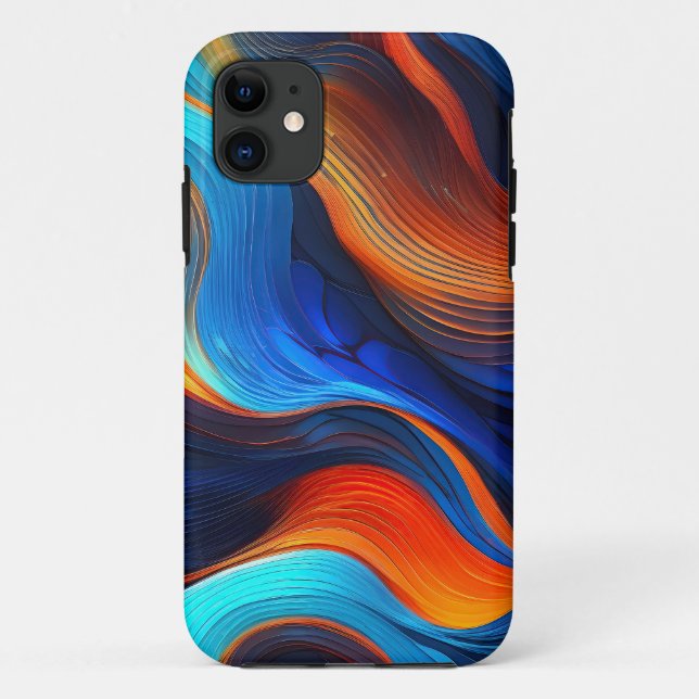 Funda De Case-Mate Para iPhone Ocean Lava "Oceanforge" (Reverso)