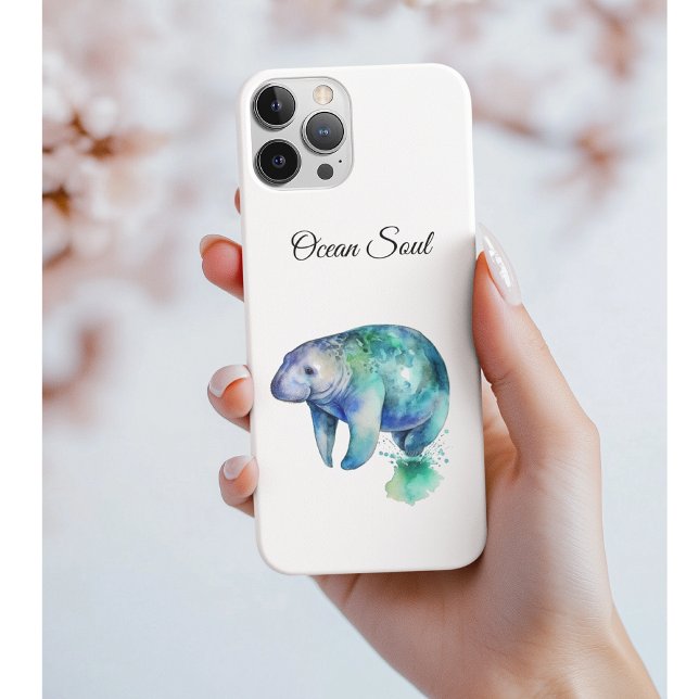 Funda De Case-Mate Para iPhone Oceanic Whisper Manatee, custom (Subido por el creador)