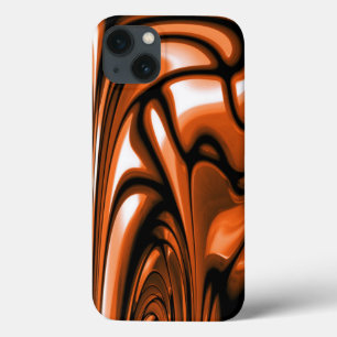 Funda Para iPhone 13 Océano ámbar abstracto