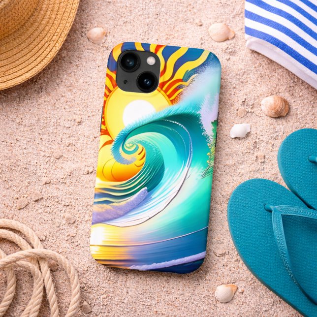 Funda De Case-Mate Para iPhone Océano Artístico de Oleaje (Subido por el creador)