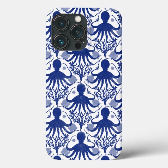 Funda De Case-Mate Para iPhone Octopus (fondo claro) (Reverso )
