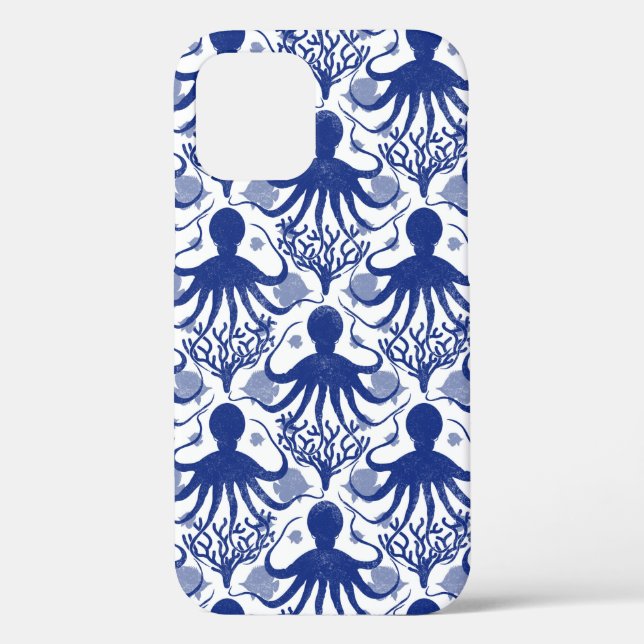 Funda De Case-Mate Para iPhone Octopus (fondo claro) (Reverso )