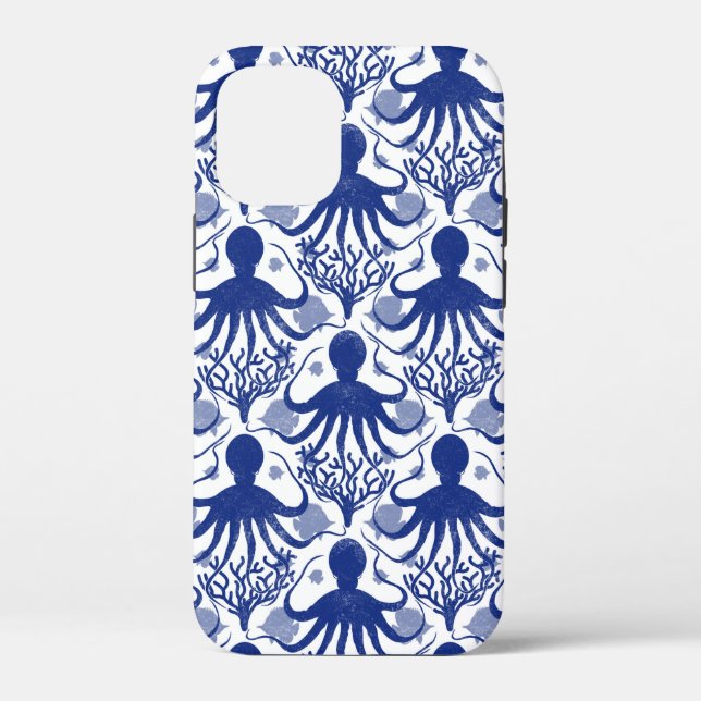 Funda De Case-Mate Para iPhone Octopus (fondo claro) (Reverso )