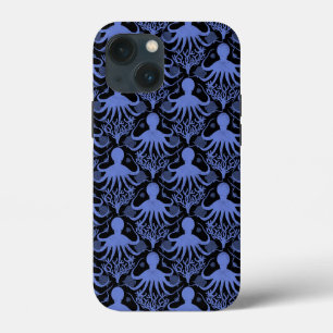 Funda Para iPhone 13 Mini Octopus (fondo oscuro)
