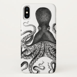 Funda Para iPhone X +   Octopus vintage   +