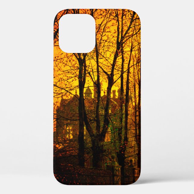 Funda De Case-Mate Para iPhone Octubre después del glow John Atkinson Grimshaw (Reverso )