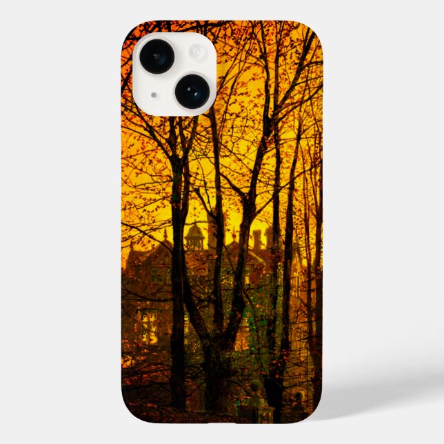 Funda De Case-Mate Para iPhone Octubre después del glow John Atkinson Grimshaw (Reverso )