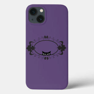 Funda Para iPhone 13 Ocultando gato negro