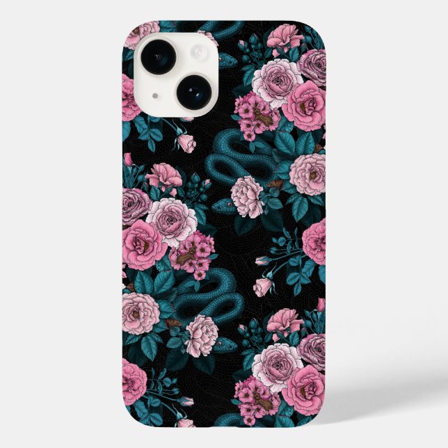Funda De Case-Mate Para iPhone Ocultos en los rosas 2 (Reverso )