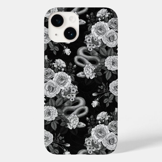 Funda De Case-Mate Para iPhone Ocultos en los rosas 3 (Reverso )