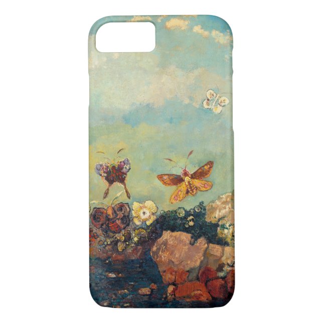 Funda De Case-Mate Para iPhone Odilon Redon Butterflies Simbolismo de época Arte (Reverso)