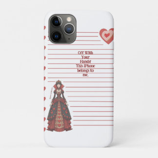 Funda Para iPhone 11 Pro Off with your Hands! Queen of Hearts