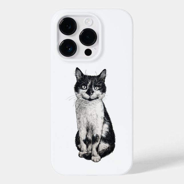 Funda De Case-Mate Para iPhone Ogie el gato (Reverso )