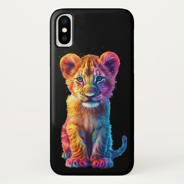 Funda De Case-Mate Para iPhone Oh Baby Big Cat Cub (Reverso)