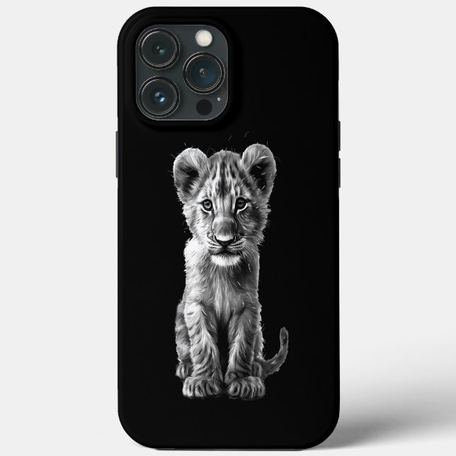 Funda De Case-Mate Para iPhone Oh Bebé Gran Gato Gris (Reverso )