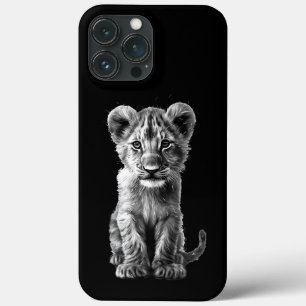 Funda Para iPhone 13 Pro Max Oh Bebé Gran Gato Gris