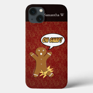 Funda Para iPhone 13 ¡Oh broche! Hombre de pan de jengibre divertido