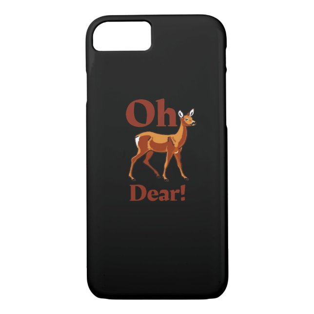 Funda De Case-Mate Para iPhone Oh Dear Trendy Clean Design  (Reverso)