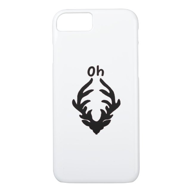 Funda De Case-Mate Para iPhone Oh Deer Artistic Clean Style  (Reverso)