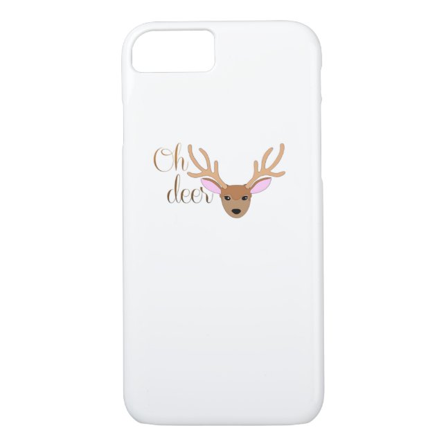 Funda De Case-Mate Para iPhone Oh Deer Artistic Style  (Reverso)