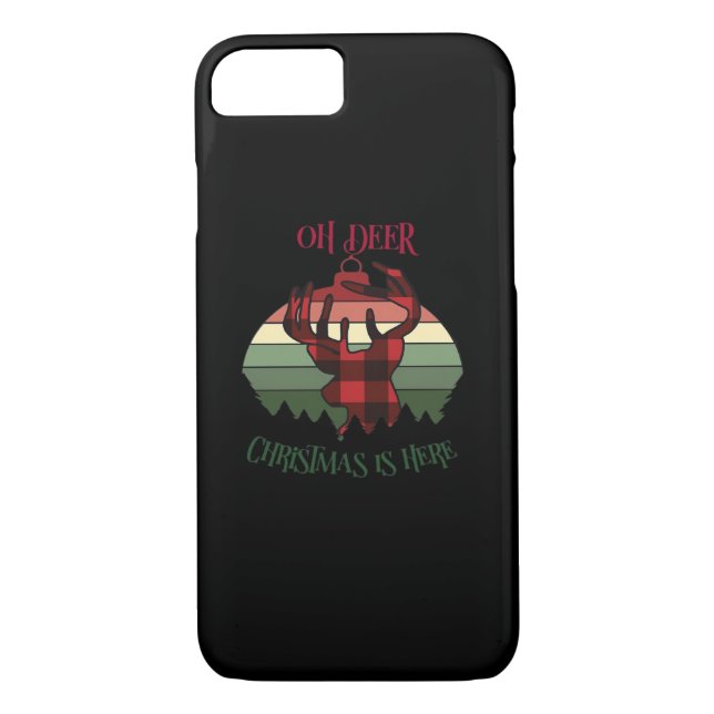 Funda De Case-Mate Para iPhone Oh Deer Christmas Is Here Joyful Aesthetic  (Reverso)